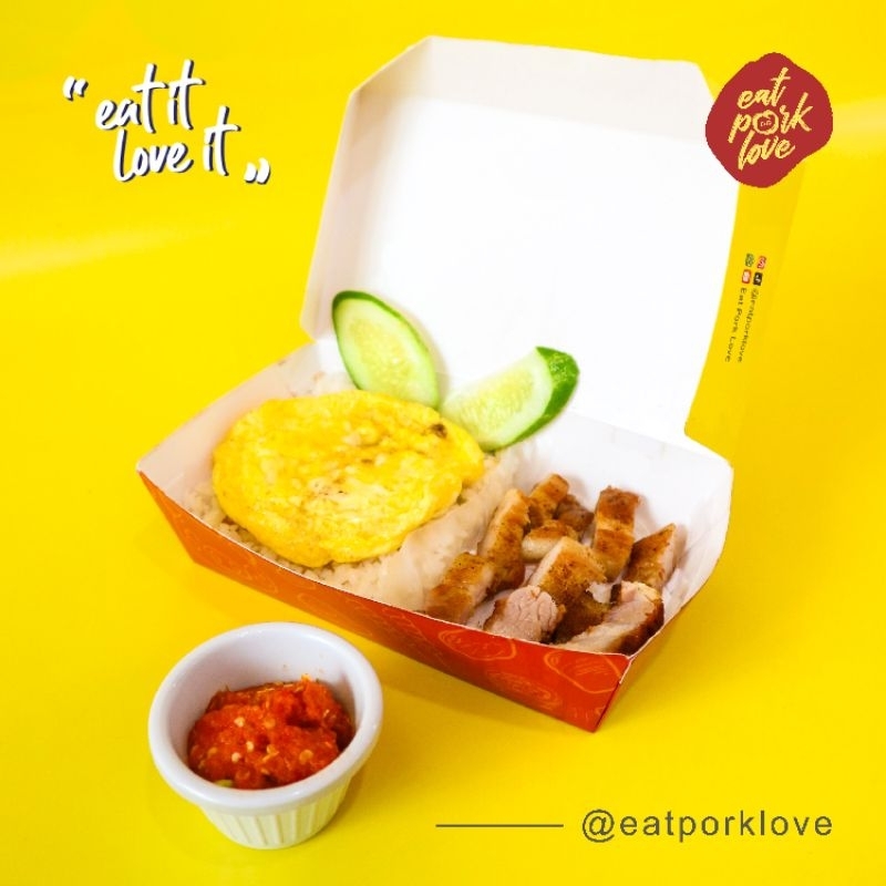 

Nasi Babi Panggang Sambal Sumba with Blanket Egg (Nasi Babi Panggang)