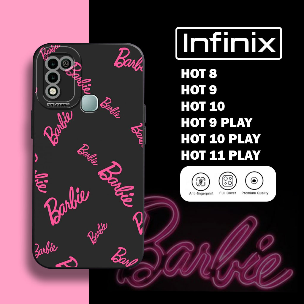 Softcase Infinix Hot 8 hot 9 hot 10 Infinix hot 9 play 10 play 11 play Kesing Motif Barbie - Soft case Infinix HOT 9 HOT 8 HOT 10 - Silicon Hp Infinix - Kessing Hp Infinix - sarung hp - kesing hp - aksesoris handphone terbaru - case infinix - casing murah