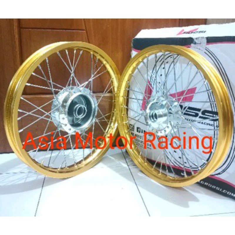Sepaket velg set Rossi 140 x140/ 140 x 160 ring 17  kharisma blade supra 125 revo absolute revo fit 