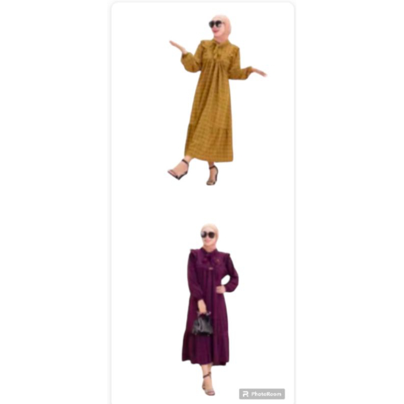 MIDI DRESS KRINGKEL RUBY /Gamis Jumbo Kringkel Ruby Tali Pita Umpak Bawah/gamis uragiri premium/midi