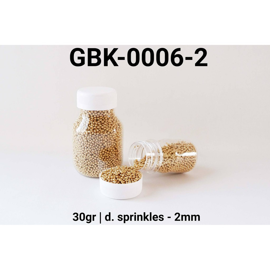 

SGS Sprinkles sprinkle sprinkel mutiara gold 30gram 2 mm