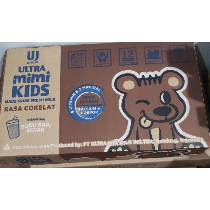 

Ultra Mimi Kids Susu UHT Rasa Cokelat 125 ml 1 dus isi 40 pcs