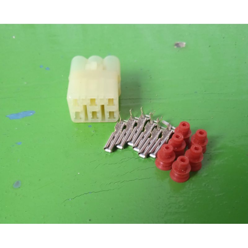 SOKET 6 PIN DLC ANTI AIR MALE