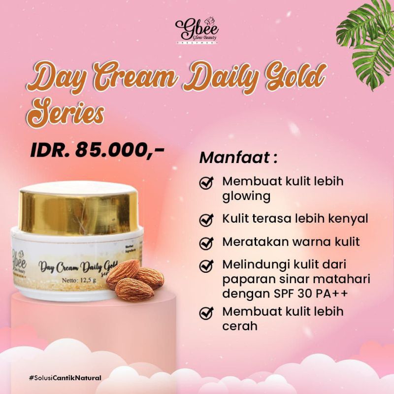 day cream gold gbee glow beauty