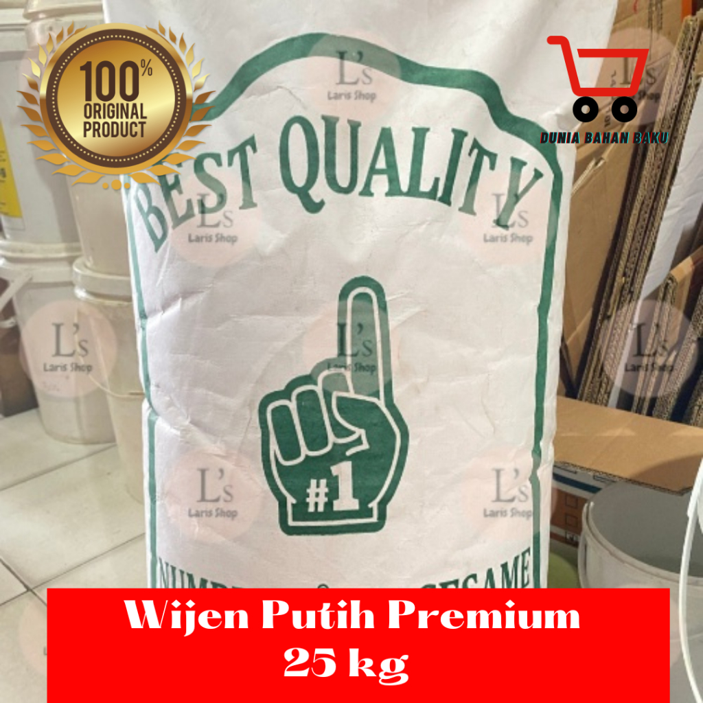 

Wijen Putih / White Sesame Seeds 1 karung / 25kg KHUSUS GRAB/GOJEK