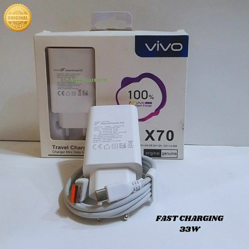CHARGER CASAN VIVO Y30i Y30 ORIGINAL FAST CHARGING 33W