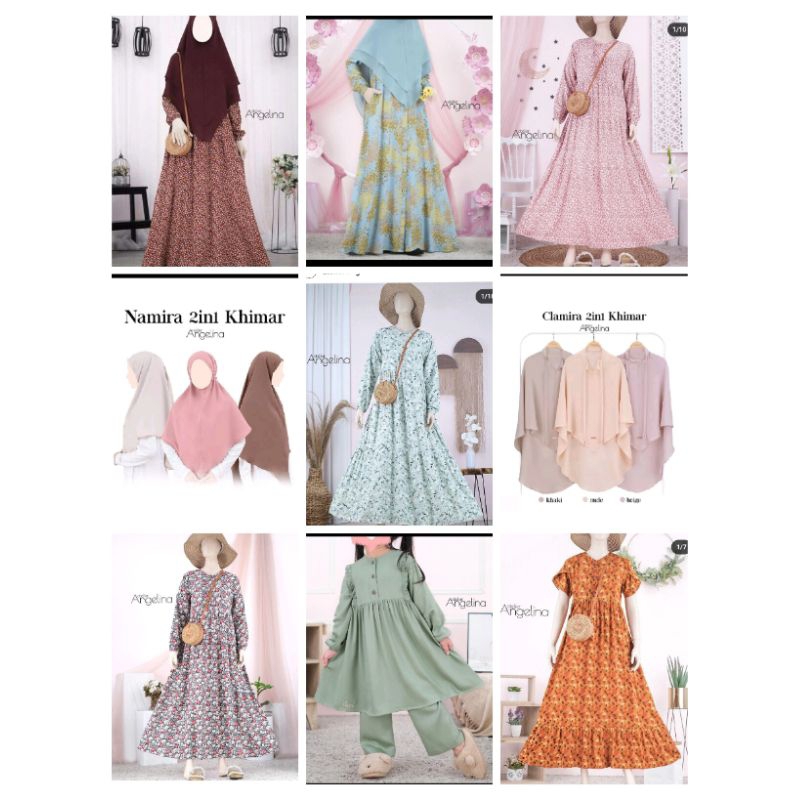 sarah bella dress atelier angelina L XL jumbo terbaru