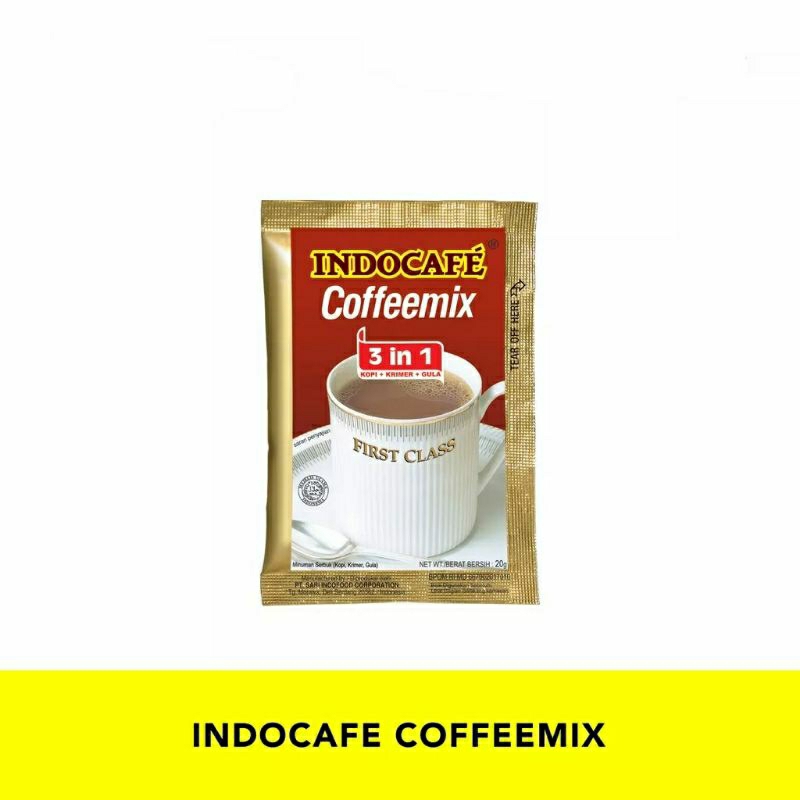 

KOPI SACHET INDOCAFE COFFEEMIX 3 in 1 20 Gr / 1Pcs