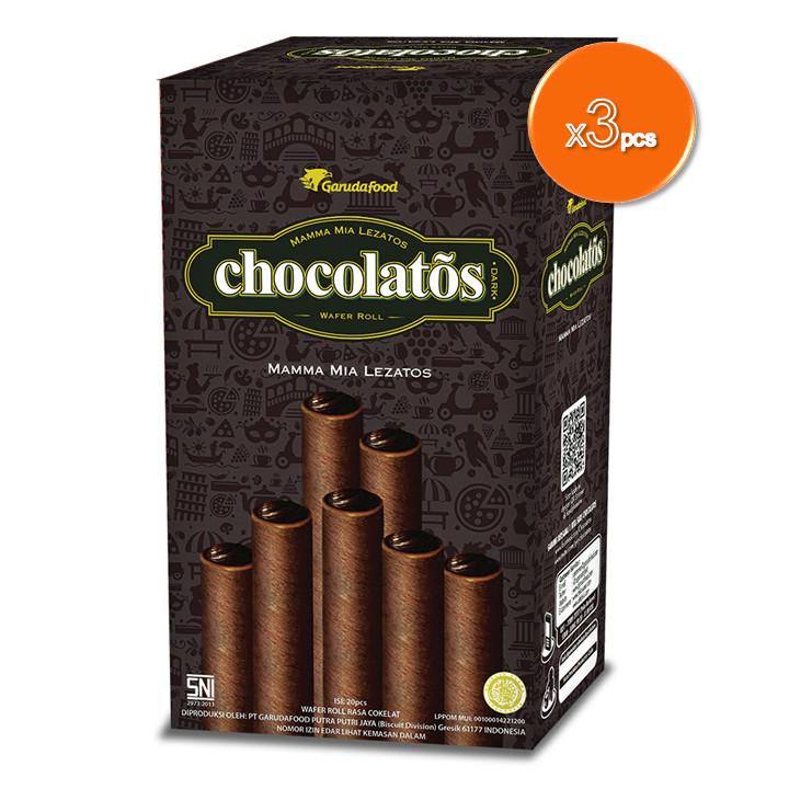 

chocolatos dark 16g x3