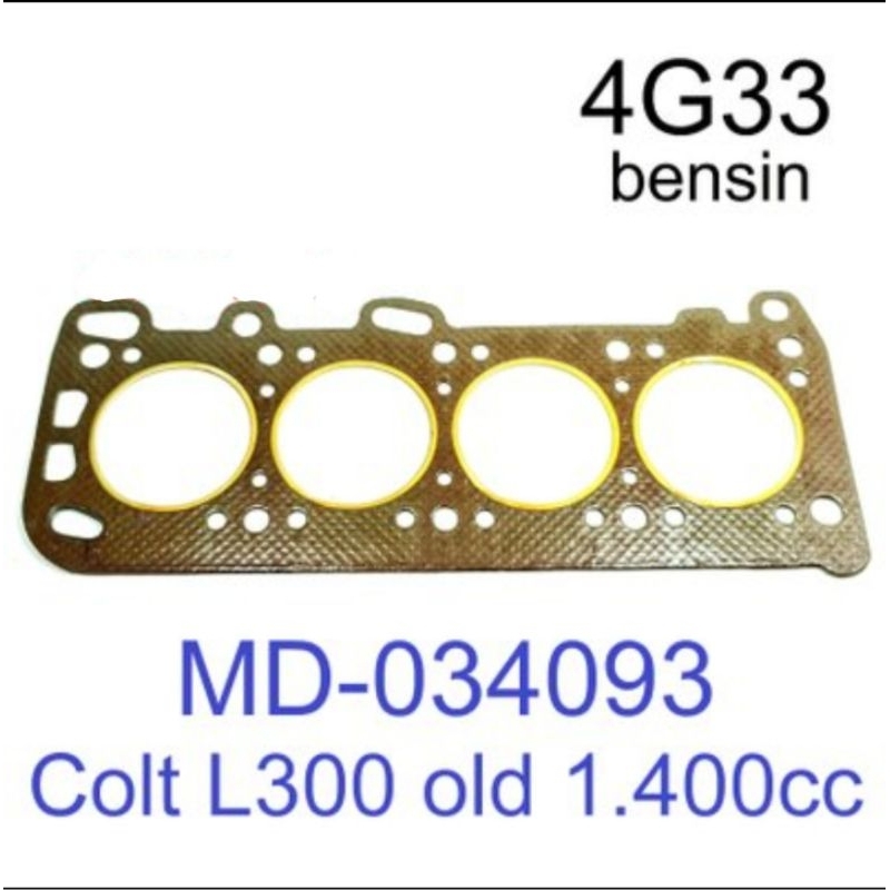 Packing Pak Silinder Kop / Gasket Cylinder Head L300 Bensin OLD / Lancer SL (4G33) Merk Taiwan (Eris