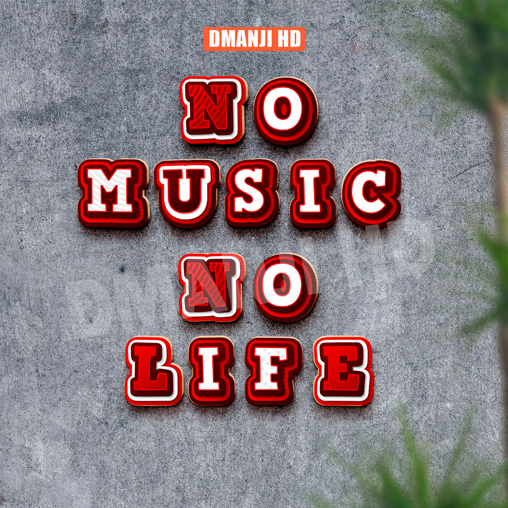 DMANJI HD - Hiasan dinding Alphabet Kayu 3D Merah | walldecor huruf kayu 3D | Dekorasi dinding nomor