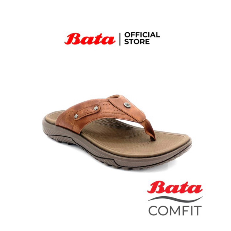 Sandal Pria Bata Comfit Feat Brown