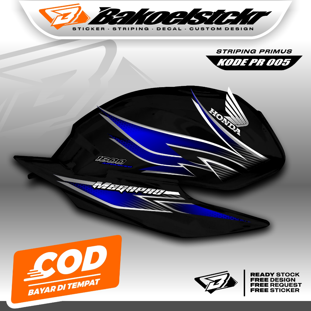 STRIPING MP PRIMUS CUSTOM MOTIF CARBON - STRIPING MP PRIMUS HOLOGRAM - PR 005