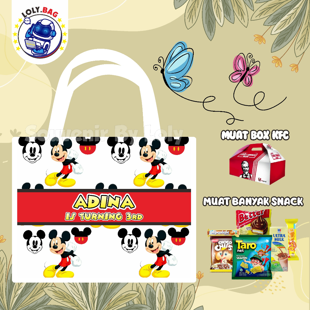 

TAS ULANG TAHUN TERLARIS / ULANG TAHUN ANAK / TEMA MICKEY MOUSE