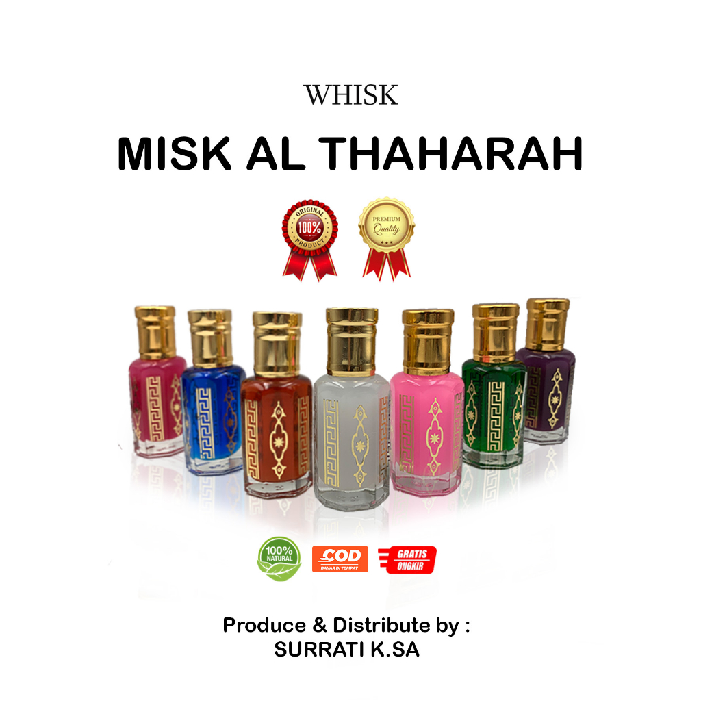Misk Thaharah 6ml (Stick) Original Premium | Musk Taharah | Viral | New Varian MUSK CHOCO dan MUSK W