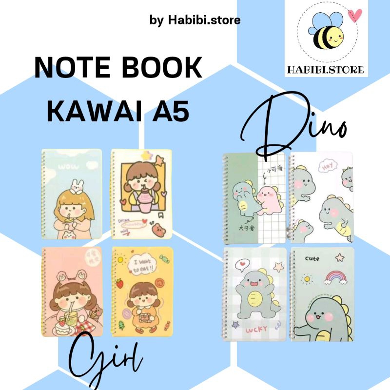 

Note Book /buku catatan sz A5 Random motif