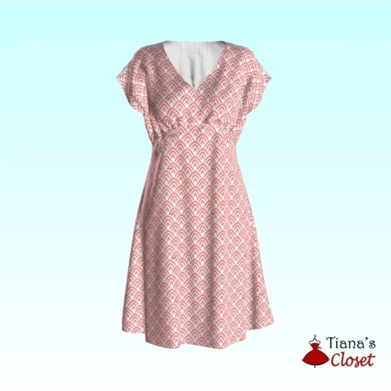 Sewing pattern pdf pola baju daster