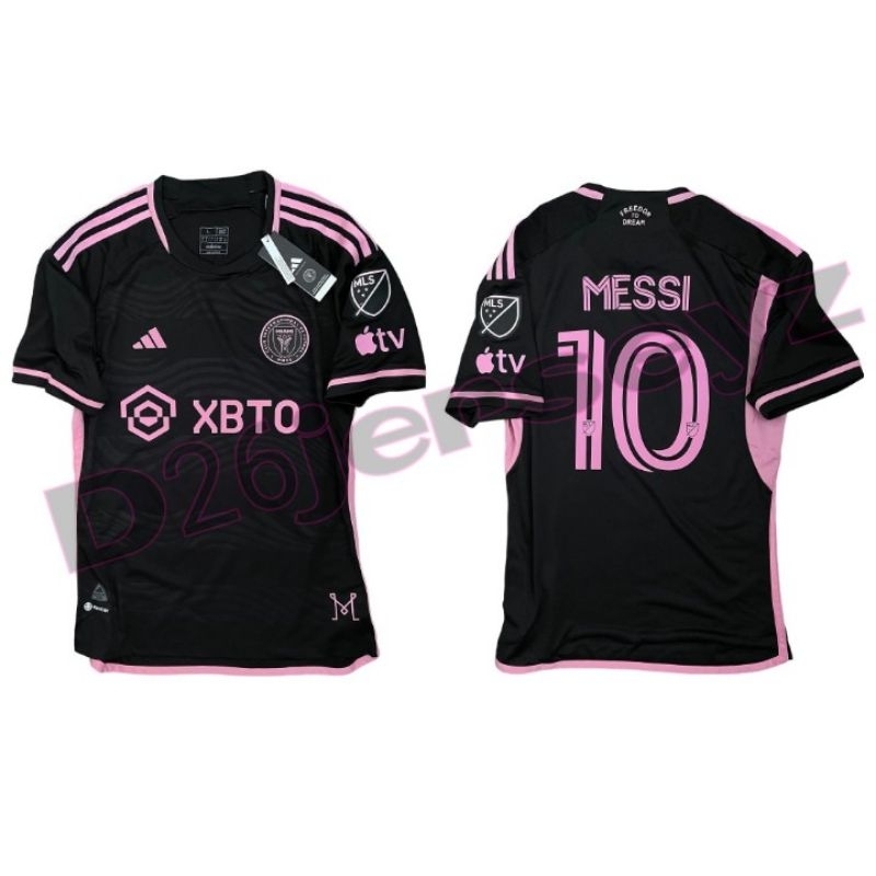Jersey InteRr Miamii_ Away 2023 / 2024 + Nameset MESSI + Patch