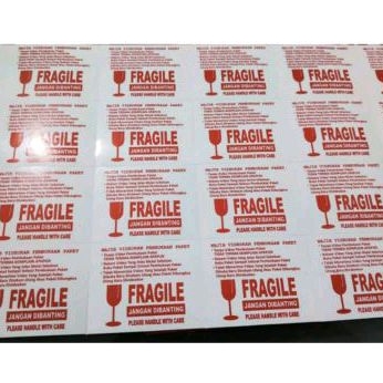 

STIKER UNBOXING VIDEO KECIL UK 5 X 4 CM FRAGILE ISI 100 PCS