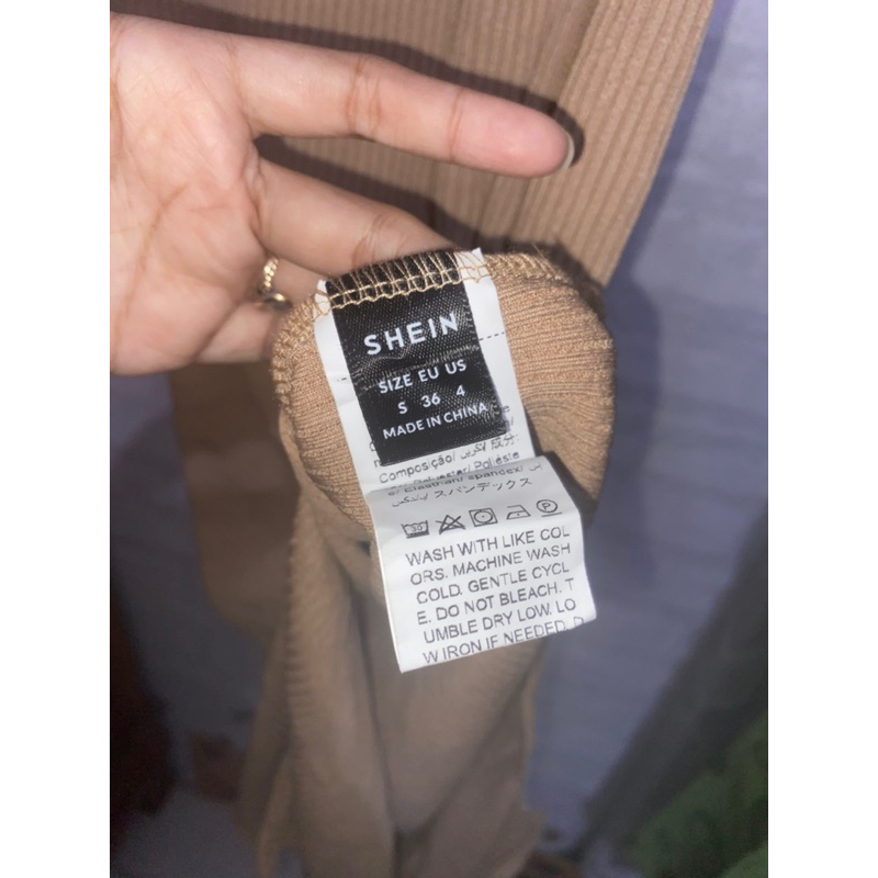 Dress knit SHEIN shein coklat coksu