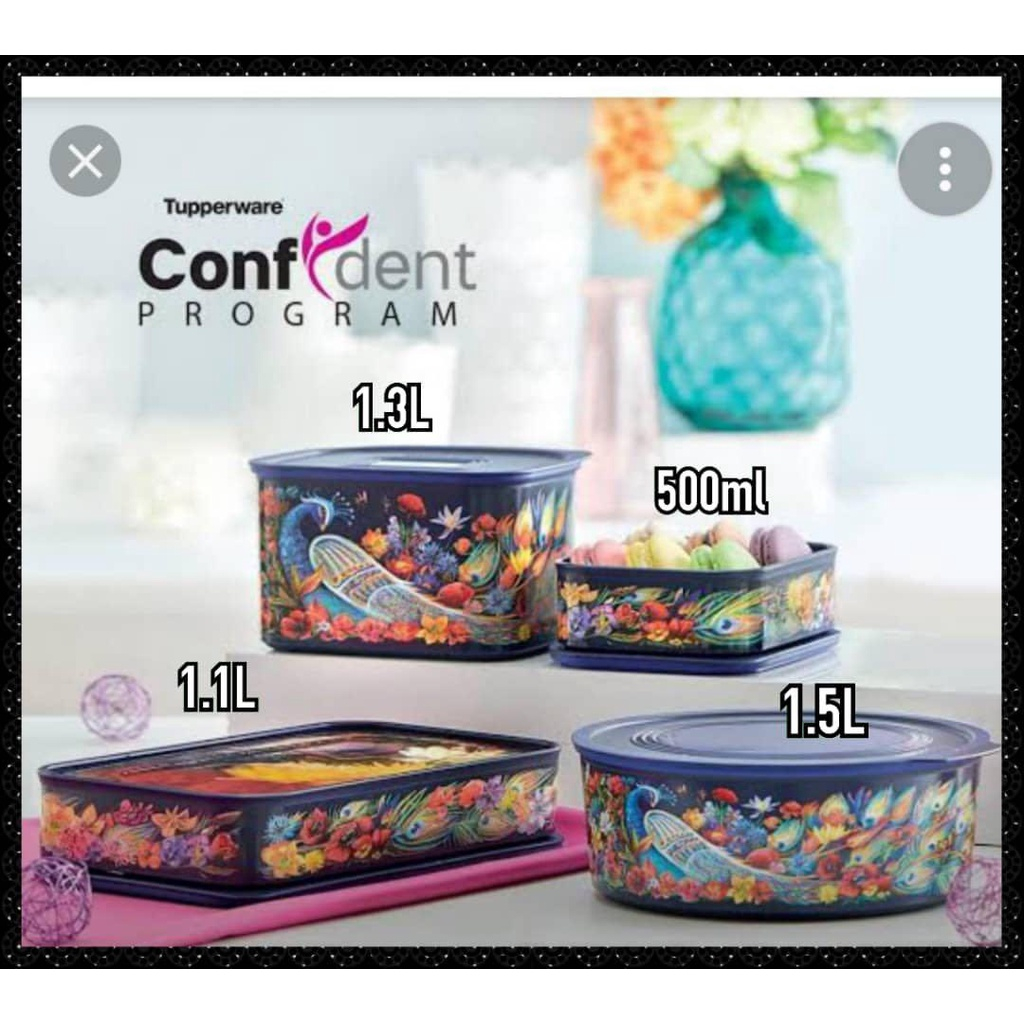 tupperware baseline merak toples kotak bekal limeted edition