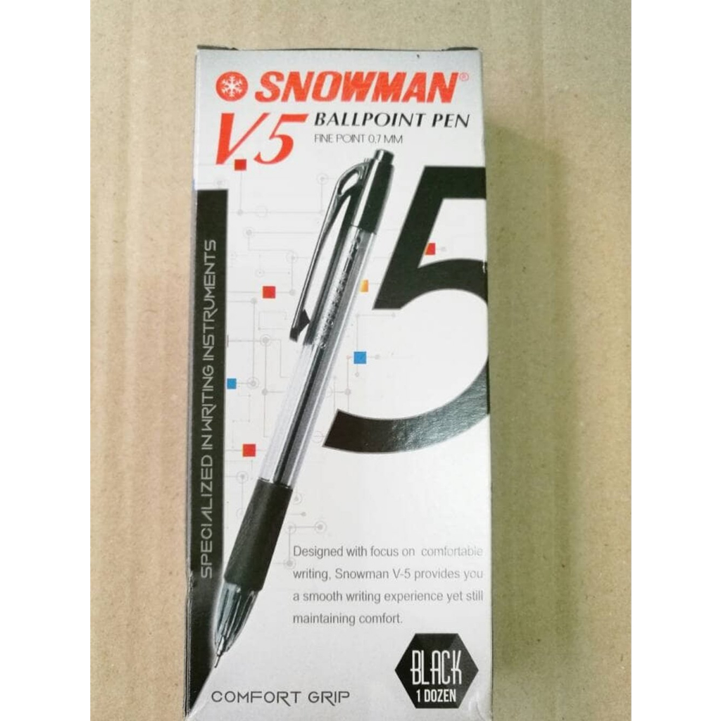 

Bolpen Snowman V5 per Lusin isi 12 pcs