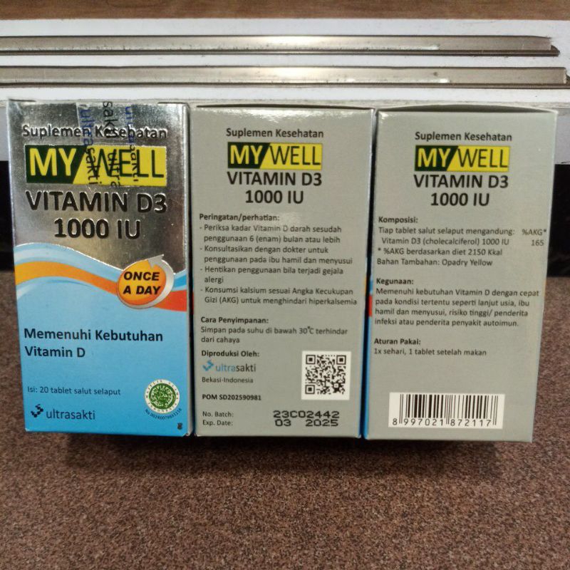 my well vitamin d3 1000iu