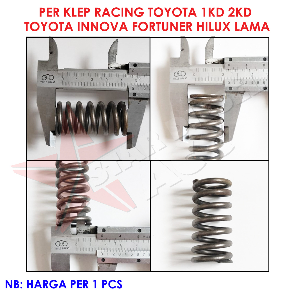 SPRING KLEP INNOVA RACING PER KLEP FORTUNER RACING PER KLEP HILUX 1kd 2kd