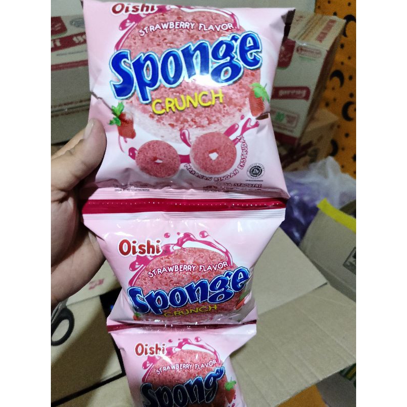 Oishi Sponge Snack warung 1 Renceng isi 5 Griya Snack