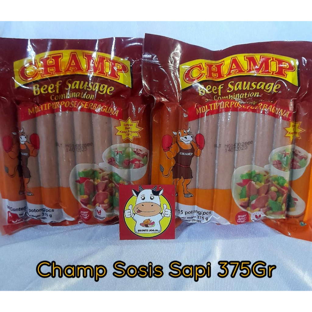 

CHAMP SOSIS SAPI 375 GR - FROZEN FOOD - BRONTZ JOGJA