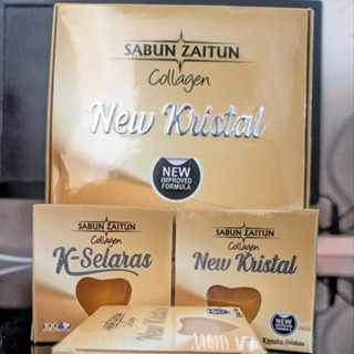 Sabun pencerah wajah zaitun collagen new kristal k-selaras @20 gram kanaka selaras original