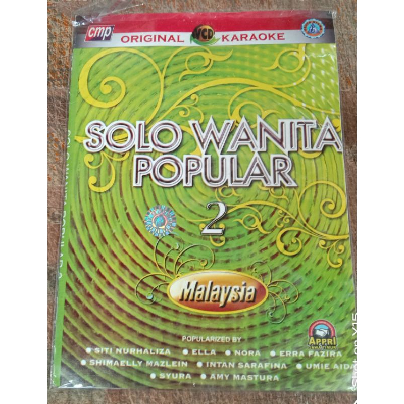 Kaset Vcd original lagu Solo wanita popular malaysia
