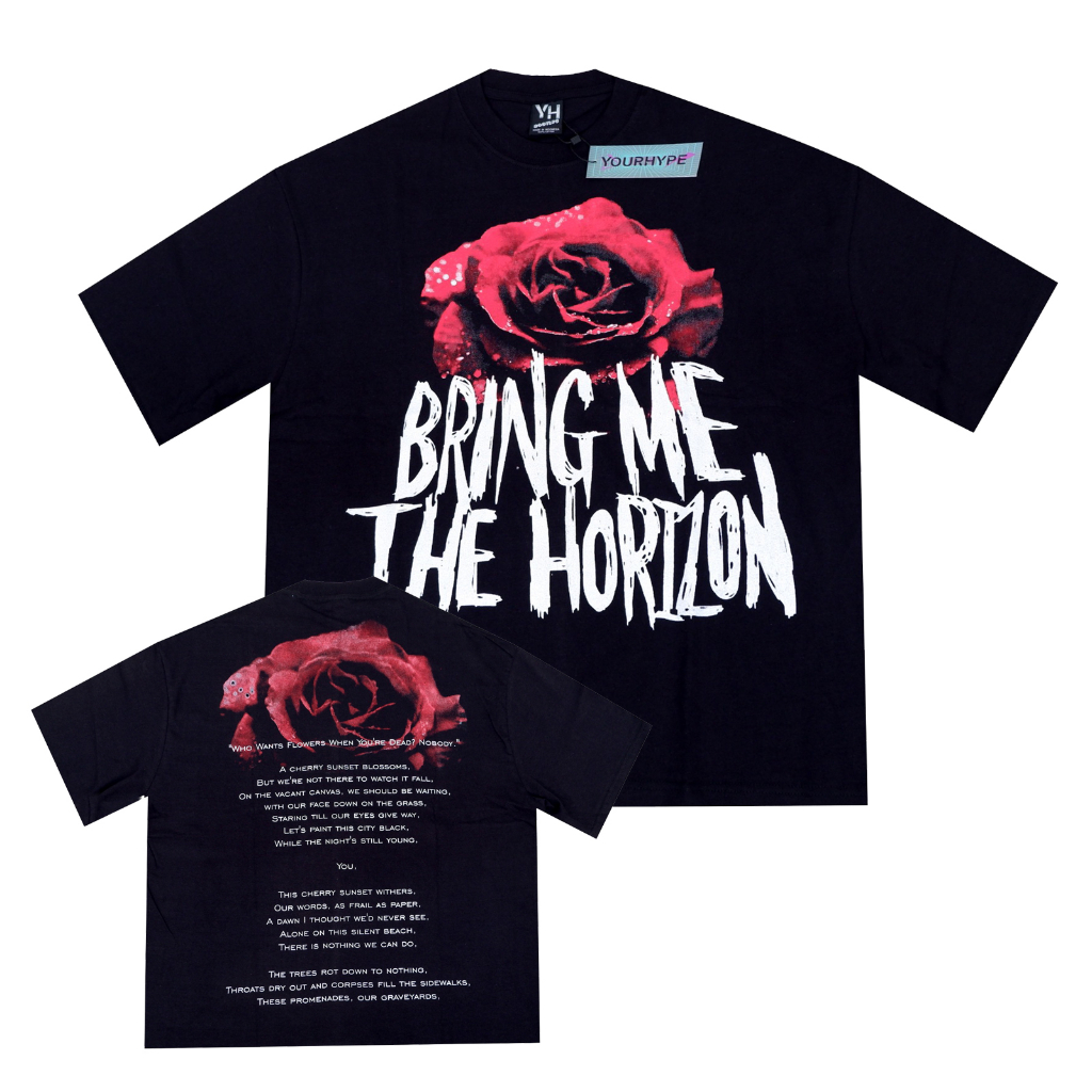 BMTH BRING ME THE HORIZON ROSES KAOS TSHIRT OVERSIZE