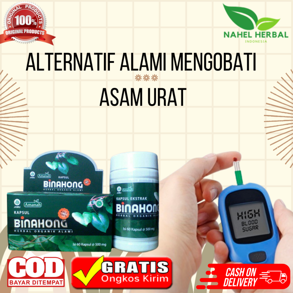 Kapsul Binahong: Obat Herbal Berkualitas Tinggi Untuk Mengatasi Asam Urat - Obat Kolesterol Asam Ura