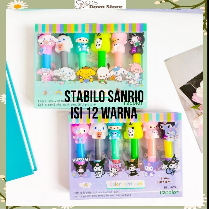 

STABILO SANRIO ISI 6PCS 12 WARNA STABILO WARNA WARNI