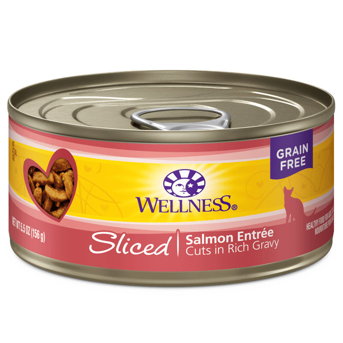 Wellness Sliced Salmon Entree 5,5 oz Wet Cat Food