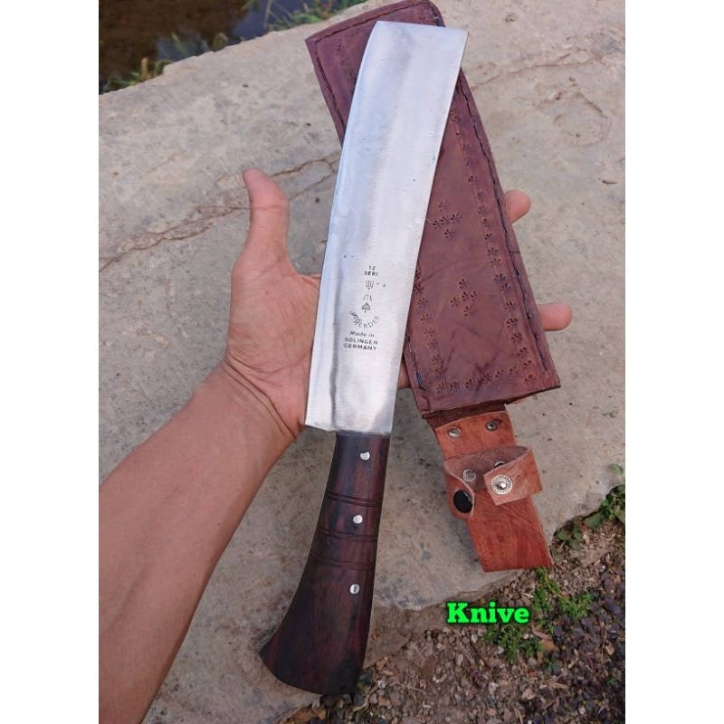 pisau daging baja per asli garpu_cap seri 12