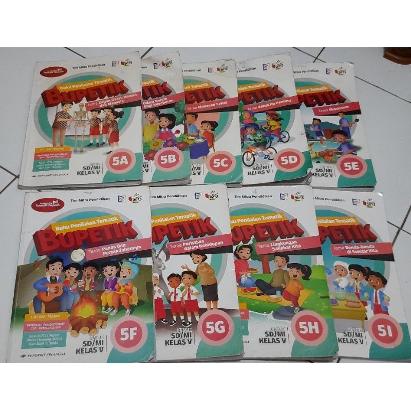 Buku Bupetik kelas 5 (5a-5i)