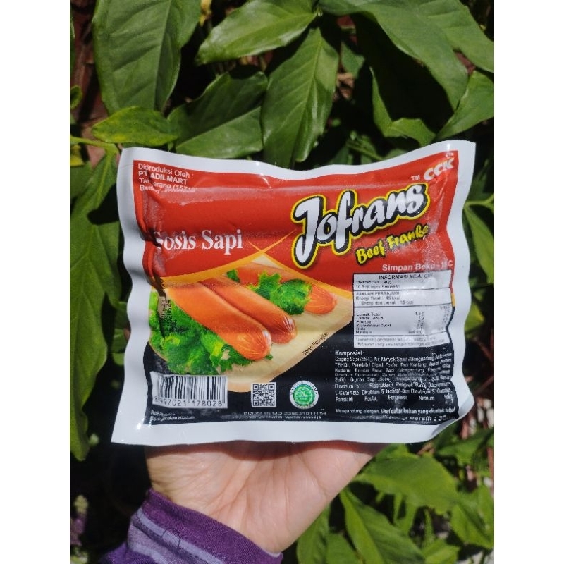 

Sosis Sapi Jofrans isi 10 pcs