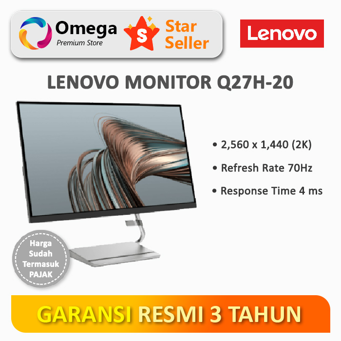 Monitor Lenovo Q27H-20 27" IPS USB-C