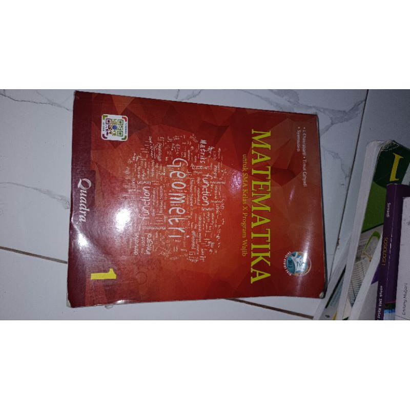 

buku matematika wajib kelas 10/X SMA penerbit quadra K13
