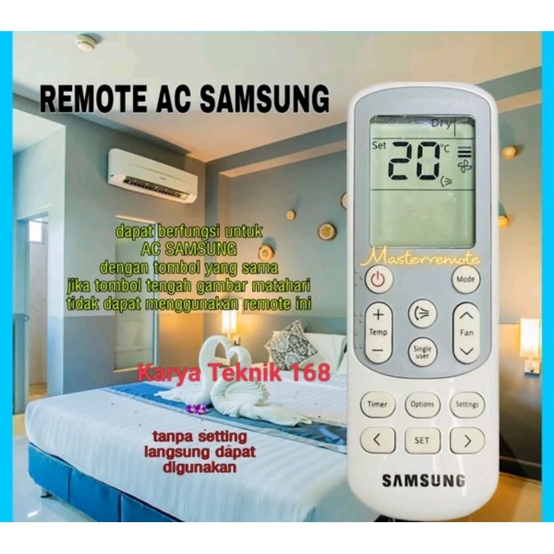 REMOTE AC SAMSUNG AR09JRF SINGLE USER OVAL / REMOT AC SAMSUNG SINGLE USER ORIGINAL PABRIKAN / ORIGIN