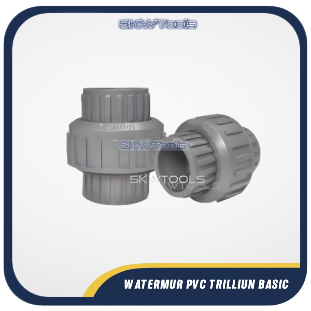 Watermur Pvc Watermoor Watermor Pvc 1/2" 3/4" 1" 1"X3/4" Water Mur Kopling Komplit Union Socket Pomp