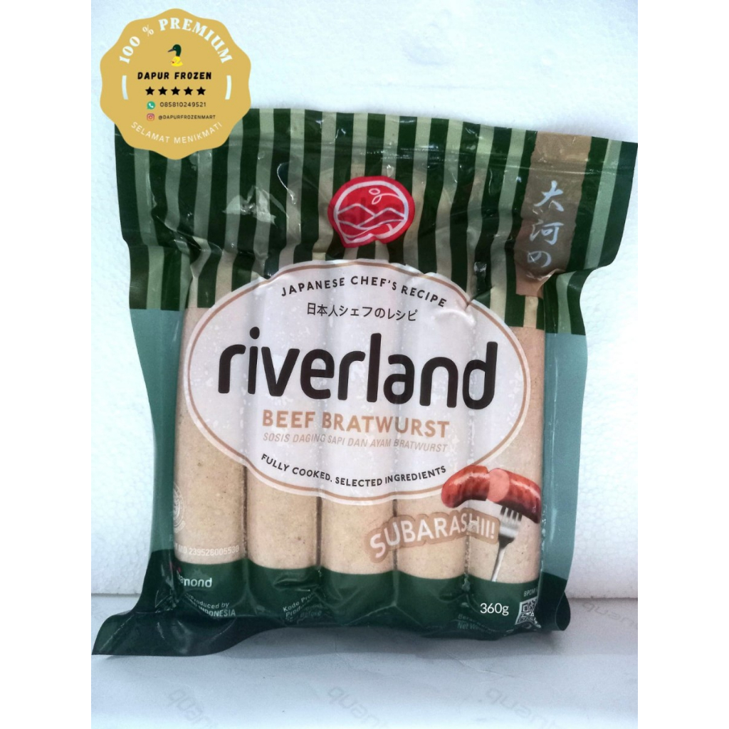 

Riverland Sosis Beef Bratwrust 360GR