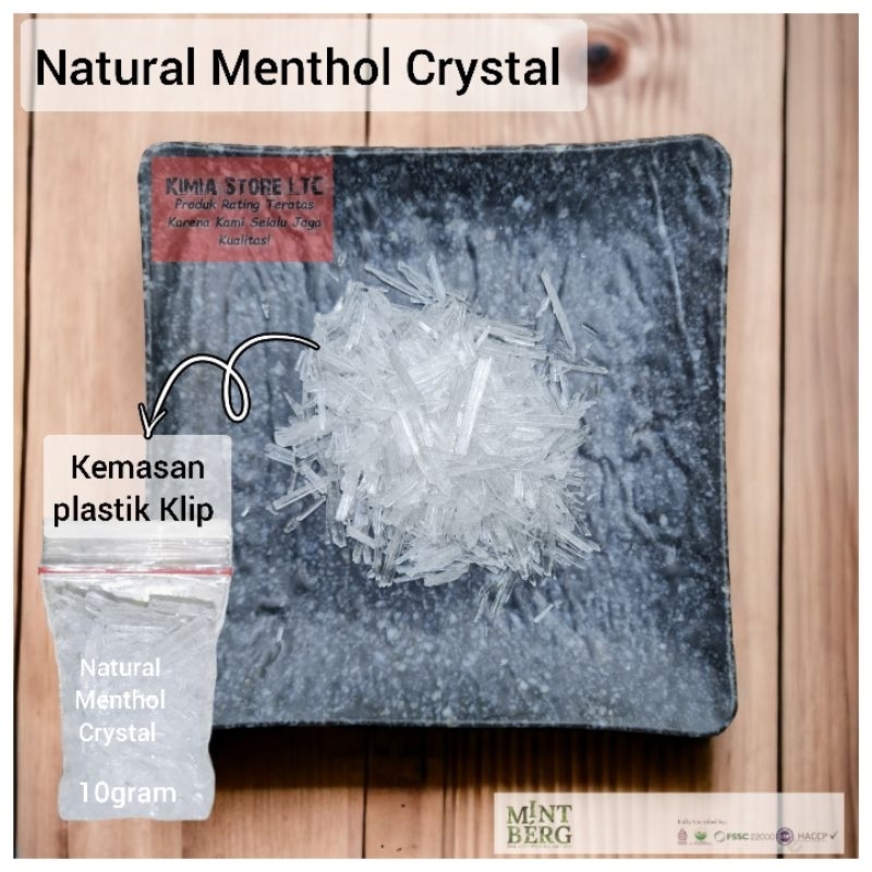 Menthol Crystal 10gram / Kristal Mentol 10gram ( Natural Menthol Crystal )