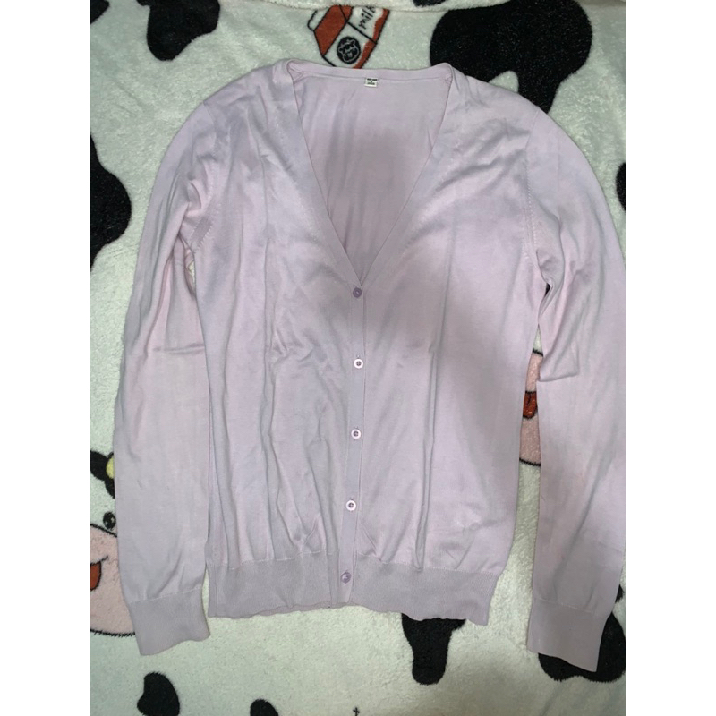 cardigan lilac uniqlo