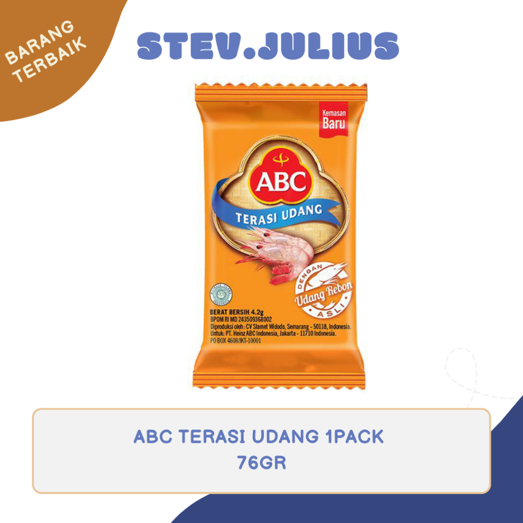 

ABC TERASI UDANG 76GR ( 20PCS )