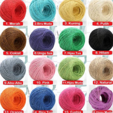 

Tali Rami Warna Warni PER METER Goni Jerami Craft Peralatan Kreatif Edukasi Kerajinan Tangan Rope Crafting Pesta Ulang Tahun Pernikanan Pengikat Barang Hiasan Dinding Kesenian Prakarya Seni Berkualitas Blimbing Indah Sablon Malang