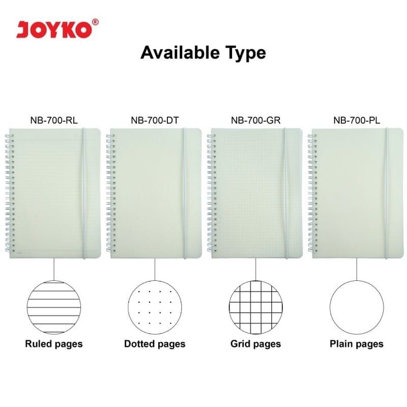 

Joyko Notebook Diary Agenda Buku Catatan NB-700. Dotted Grid Plain Ruled