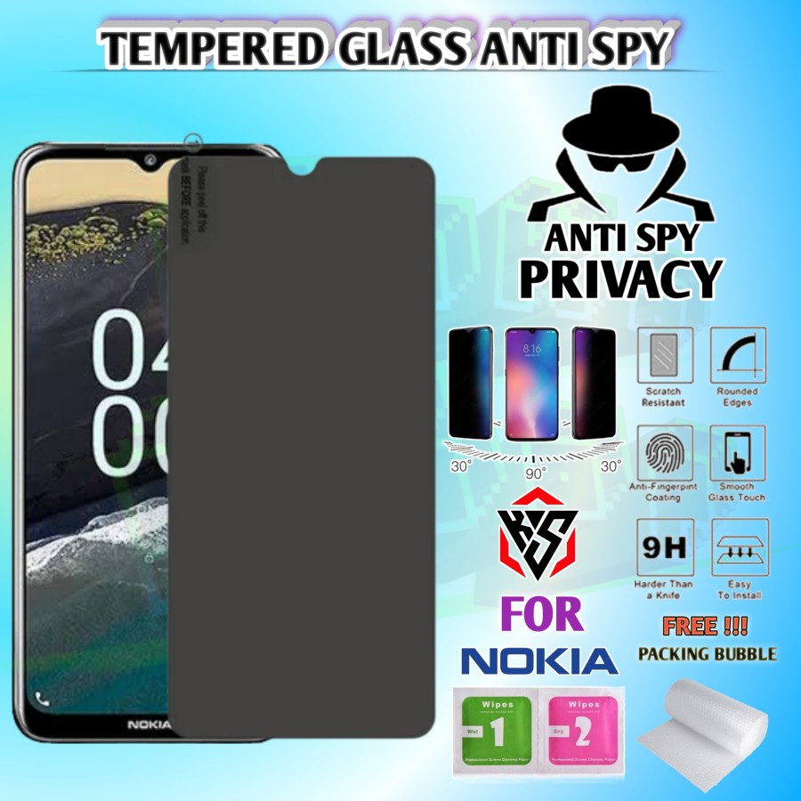 Nokia C12 6.3" Tempered Glass Anti Spy Privacy Full Screen